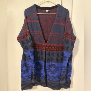 Old Navy Multicolor Geometric Women's Cardigan